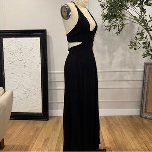 NWOT- Elegant Black Cutout Maxi Dress